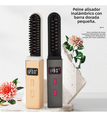 Escova Alisadora Sem Fio - GlowBrush®