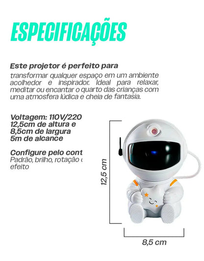 Projetor Galáxia Astronauta - AstroLux®
