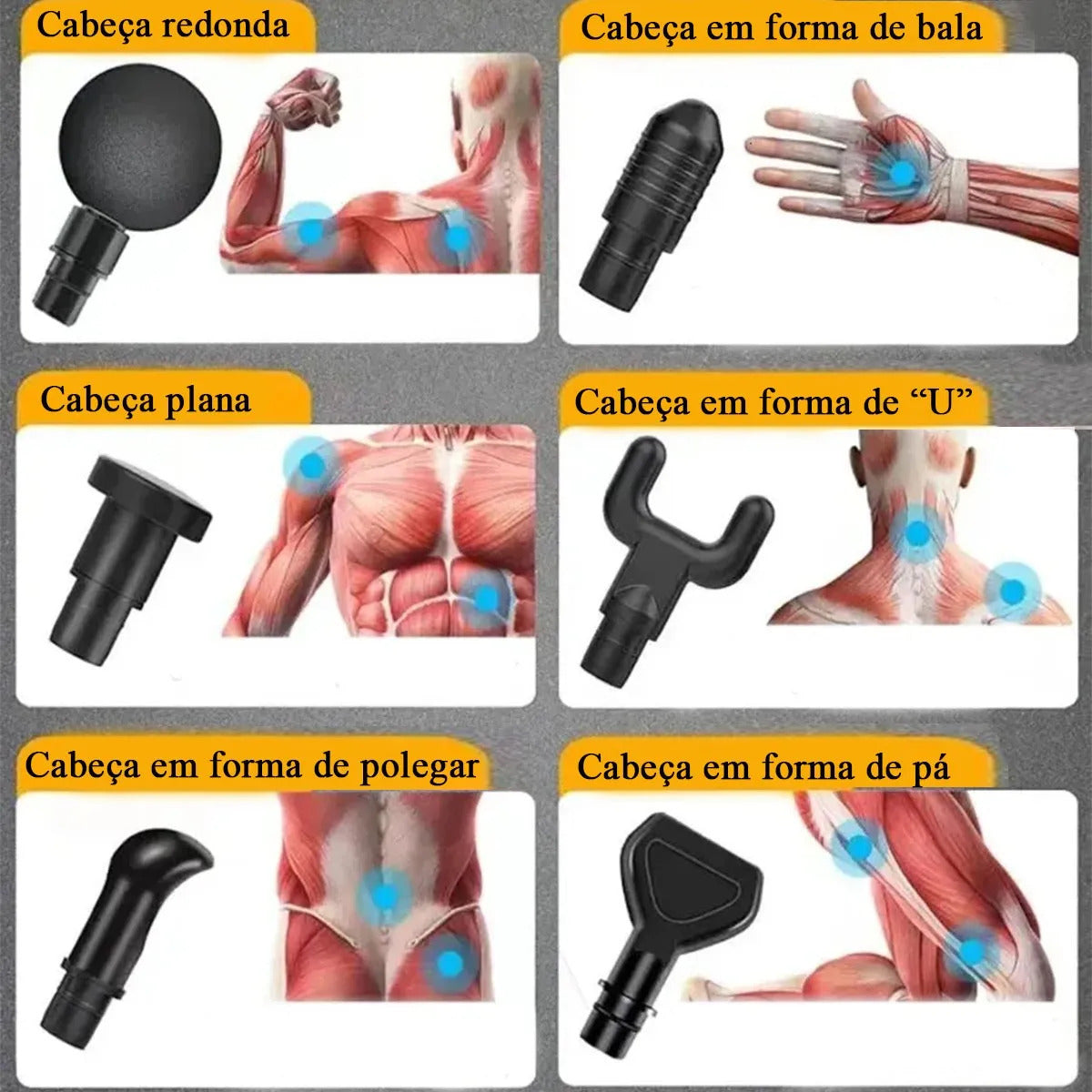 Pistola de Massagem Muscular - ReliefPro®