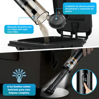 Aspirador Portátil Sem Fio 2 em 1 - TurboVac®