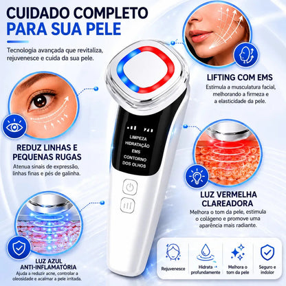 Aparelho Facial LED + EMS Skin Care - GlowLift®