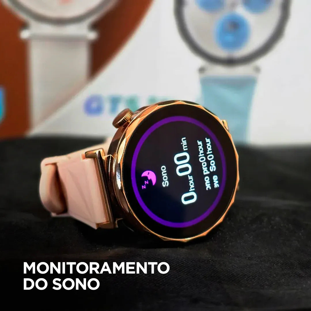 Smartwatch Redondo Feminino - TimeFit®