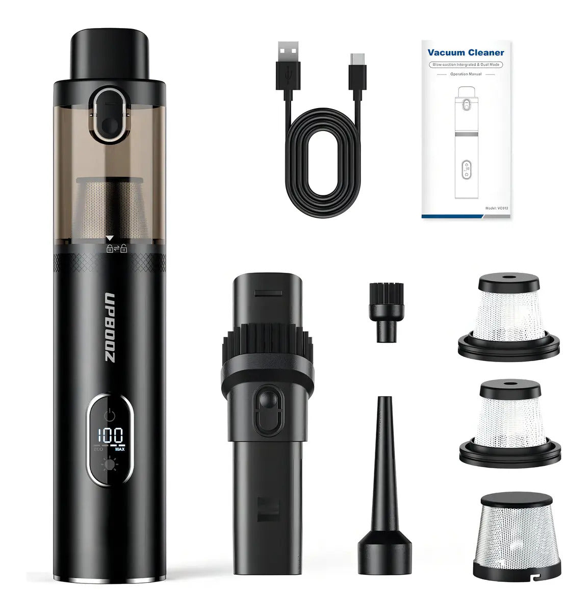 Aspirador Portátil Sem Fio 2 em 1 - TurboVac®