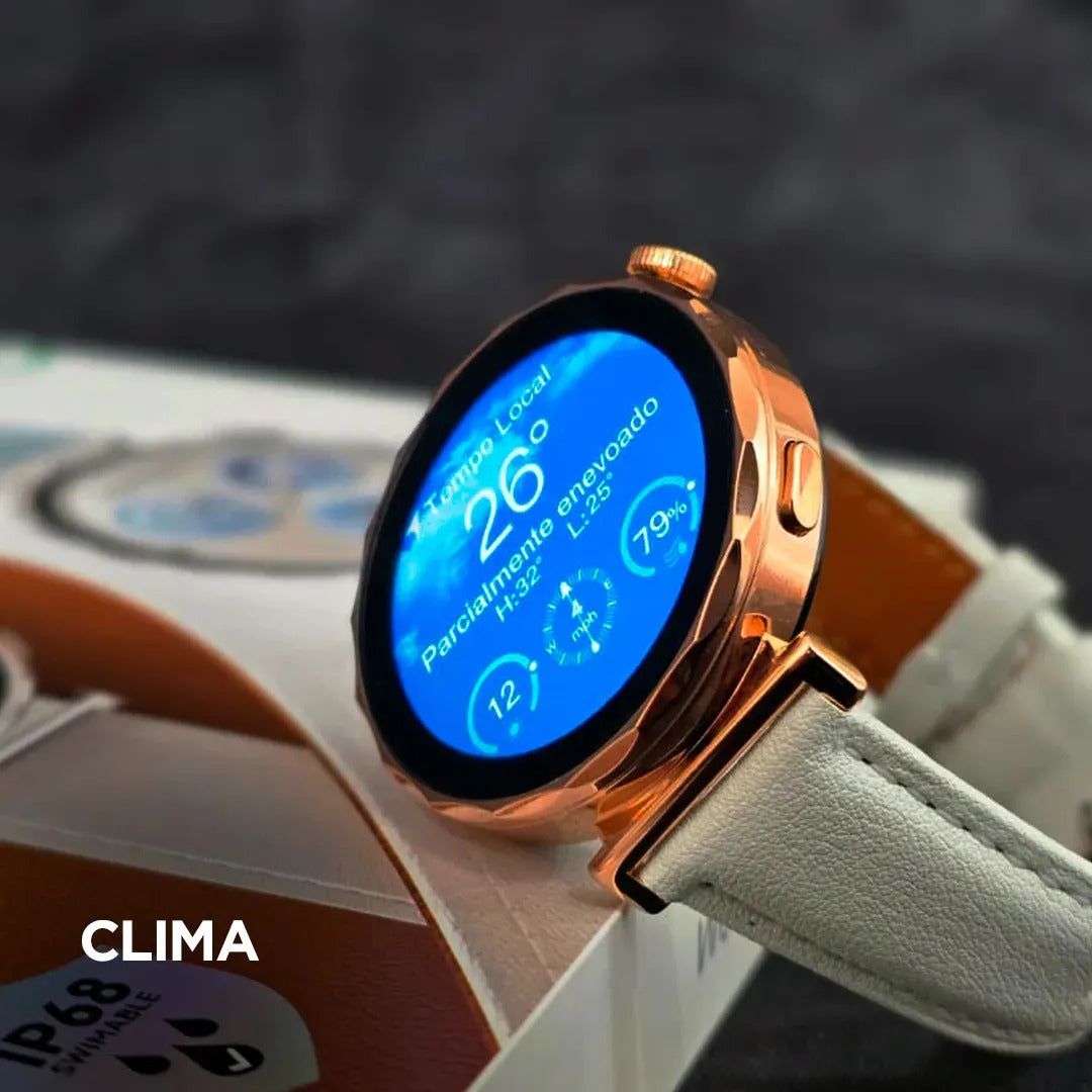 Smartwatch Redondo Feminino - TimeFit®