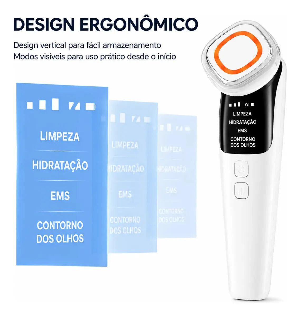 Aparelho Facial LED + EMS Skin Care - GlowLift®