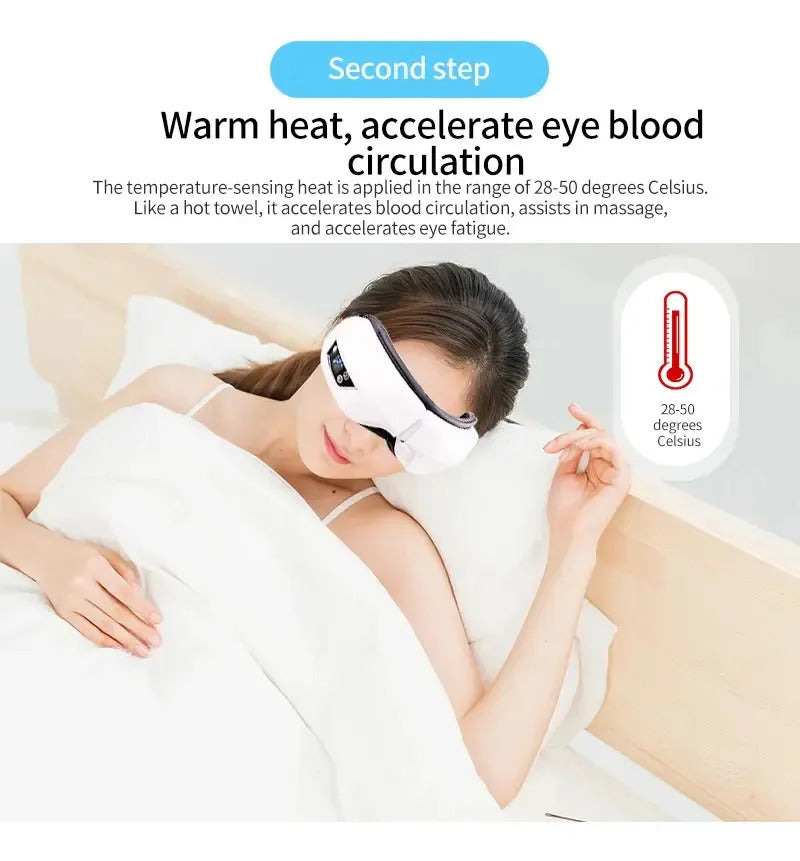 Óculos Massageador Ocular Bluetooth - EyeRelax®