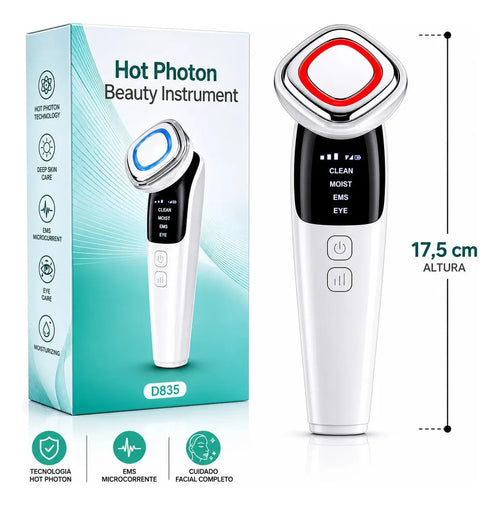Aparelho Facial LED + EMS Skin Care - GlowLift®