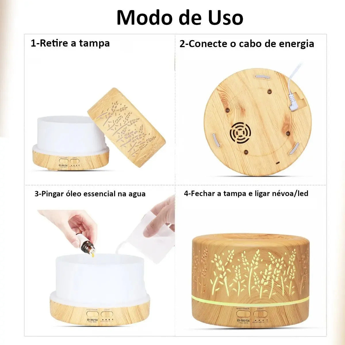 Umidificador e Difusor de Aromas - AromaCloud®