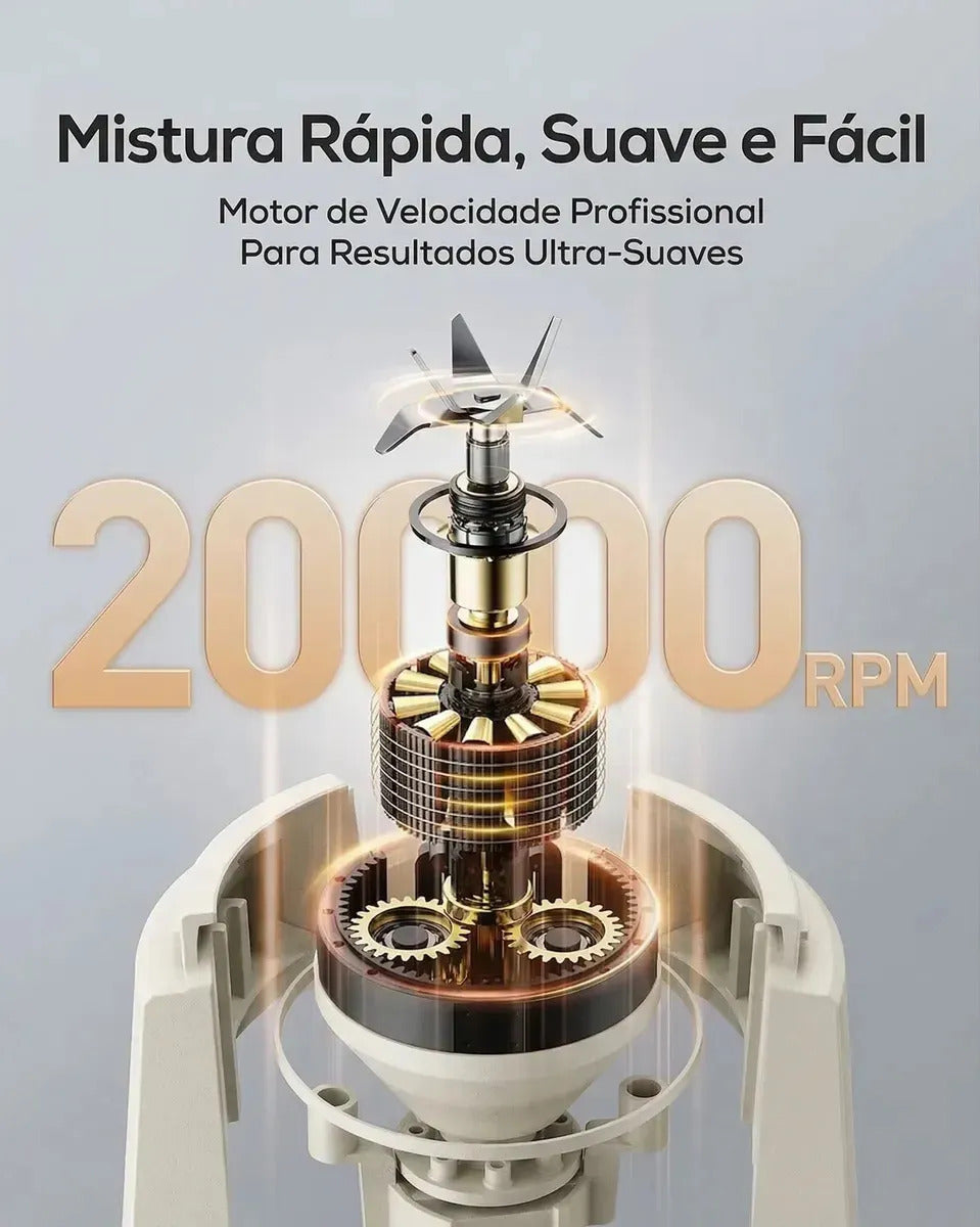 Mini Liquidificador Portátil 600ml - BlendGo®