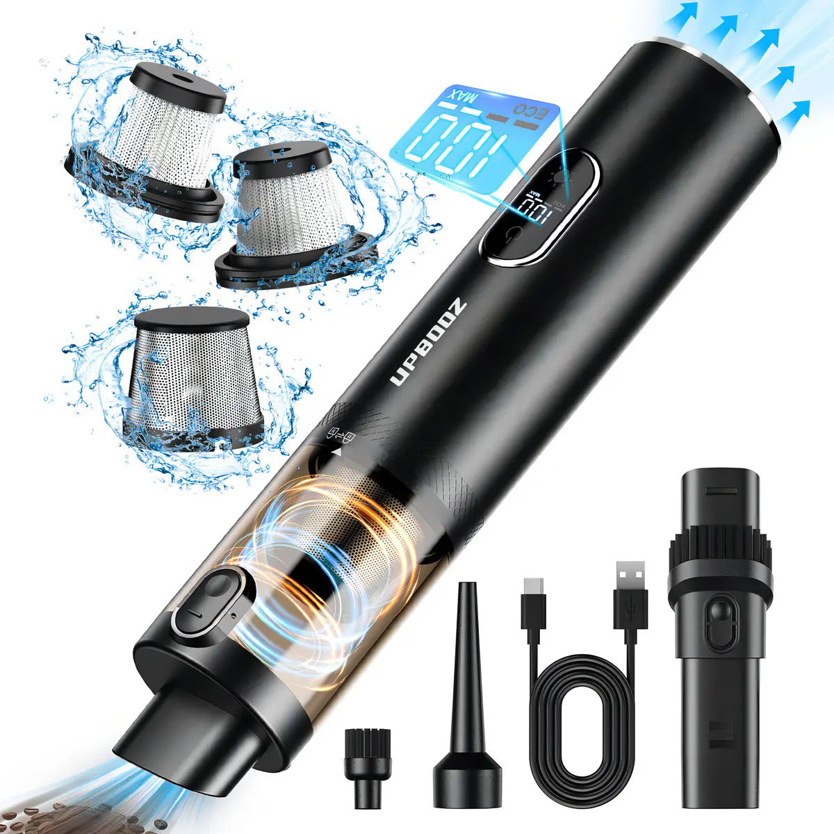 Aspirador Portátil Sem Fio 2 em 1 - TurboVac®