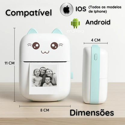 Mini Impressora Portátil Bluetooth - PrintPocket®