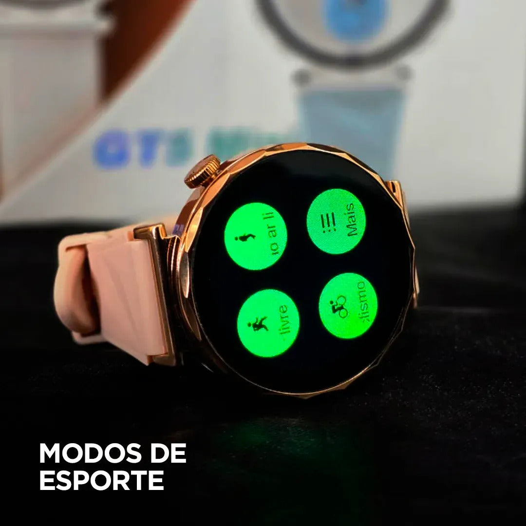 Smartwatch Redondo Feminino - TimeFit®