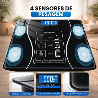 Balança Inteligente Bioimpedância - FitScale®
