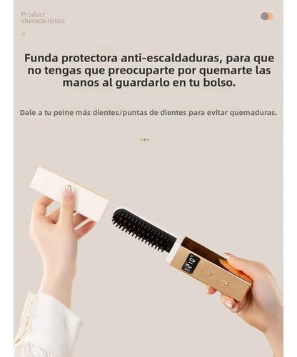 Escova Alisadora Sem Fio - GlowBrush®