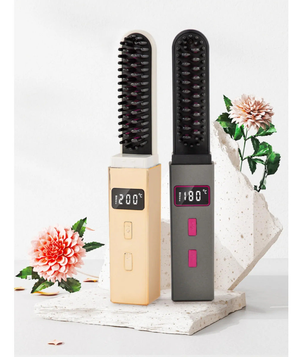 Escova Alisadora Sem Fio - GlowBrush®