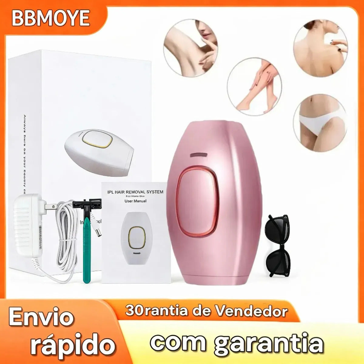 Depilador a Laser IPL 900.000 Flashes - LumiSkin®