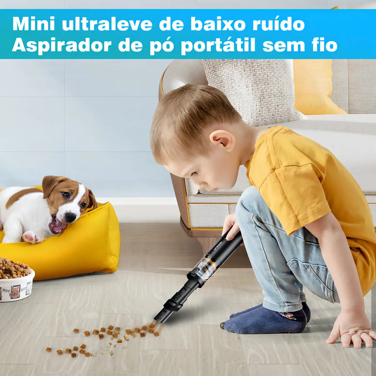 Aspirador Portátil Sem Fio 2 em 1 - TurboVac®