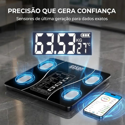 Balança Inteligente Bioimpedância - FitScale®