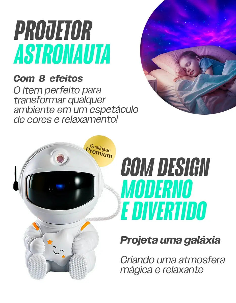 Projetor Galáxia Astronauta - AstroLux®