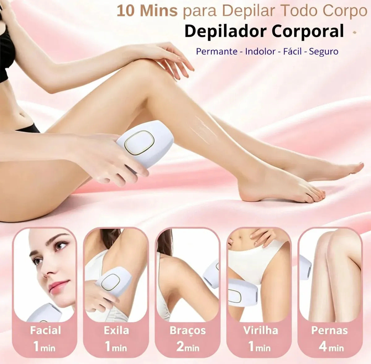 Depilador a Laser IPL 900.000 Flashes - LumiSkin®