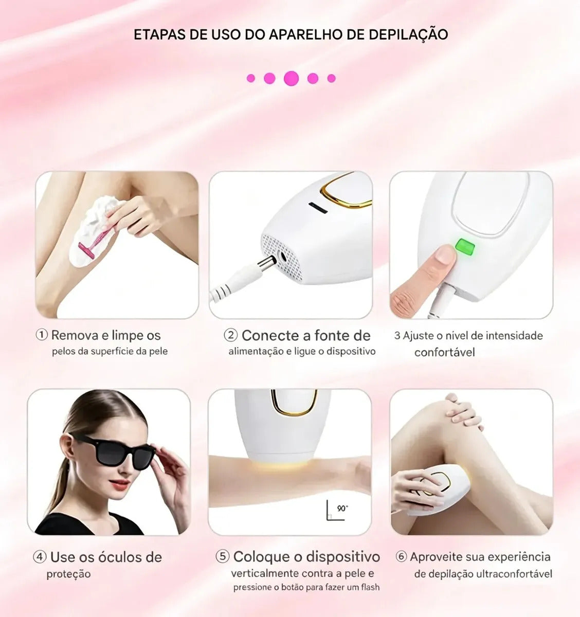 Depilador a Laser IPL 900.000 Flashes - LumiSkin®