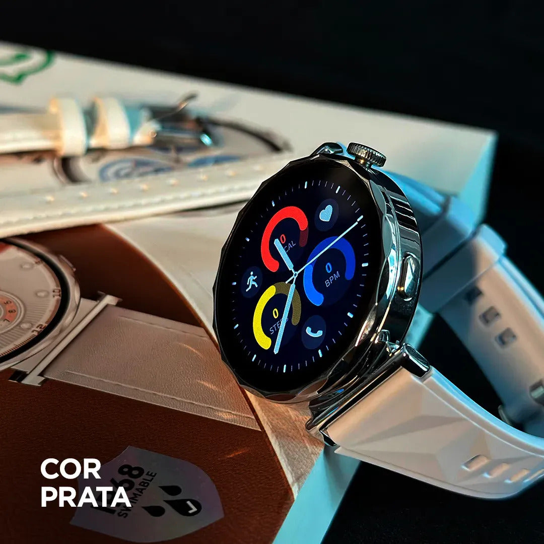 Smartwatch Redondo Feminino - TimeFit®