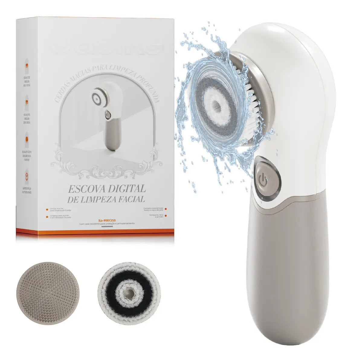 Escova de Limpeza Facial 3 em 1 - PureSkin®