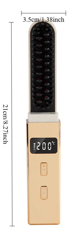 Escova Alisadora Sem Fio - GlowBrush®